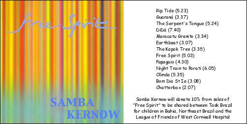 Free Spirit CD cover with track listing